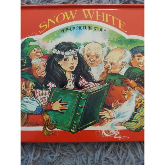 Vintage 1981 Hardcover Book Snow White Pop-Up Picture Story, Fairy Tale Children - Picture 2 of 12